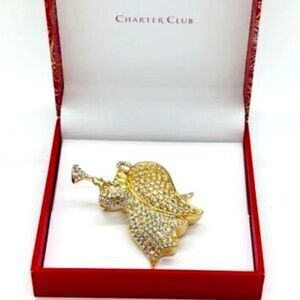 Womens CHARTER CLUB Elegant Christmas Angel Brooch